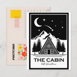 Cartes Pour Fêtes Annuelles Cabine rustique   Retraites pittoresques pour les 