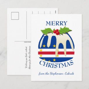 Cartes Pour Fêtes Annuelles CABO VERDE Cap-Vert Pouding de Noël aux prunes f