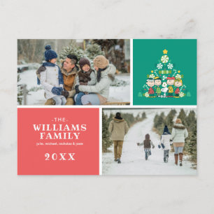 Cartes Pour Fêtes Annuelles cacahuètes   Arbre de Noël de menthe poivrée