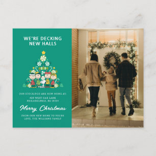 Cartes Pour Fêtes Annuelles cacahuètes Arbre de Noël de menthe poivrée