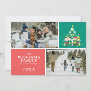 Cartes Pour Fêtes Annuelles cacahuètes Arbre de Noël de menthe poivrée