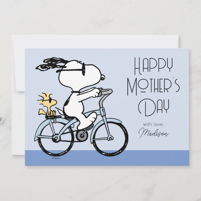 Cartes Pour Fêtes Annuelles cacahuètes | Bonne fête des mères (Devant)