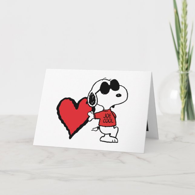 Cartes Pour Fêtes Annuelles cacahuètes | Joe Cool Saint-Valentin (Devant)