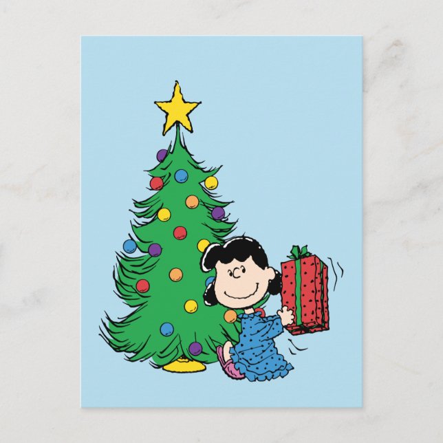 Cartes Pour Fêtes Annuelles cacahuètes | Lucy Christmas Tree (Devant)