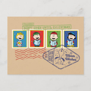 Cartes Pour Fêtes Annuelles cacahuètes   Ne pas ouvrir avant Noël