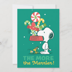 Cartes Pour Fêtes Annuelles cacahuètes   Plus Le Merrier Est Merrier