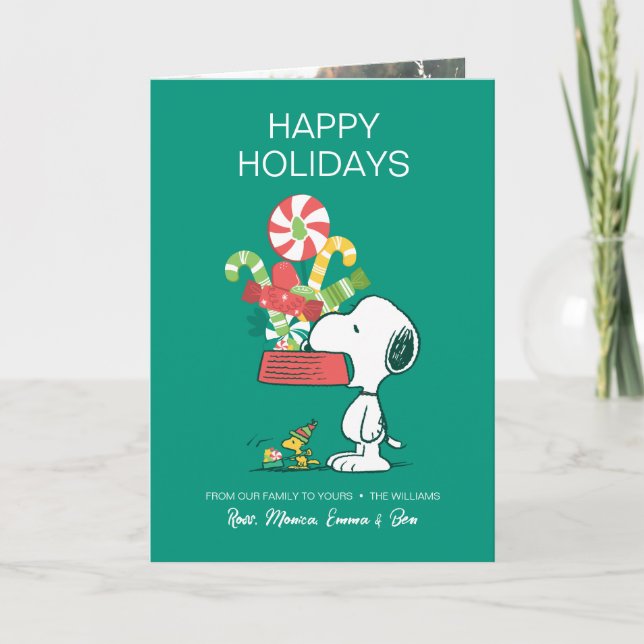 Cartes Pour Fêtes Annuelles cacahuètes | Plus Le Merrier Est Merrier (Devant)