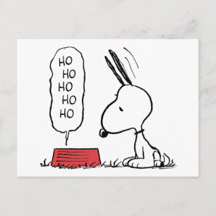 Cartes Pour Fêtes Annuelles cacahuètes Snoopy Ho Ho Ho Plat alimentaire