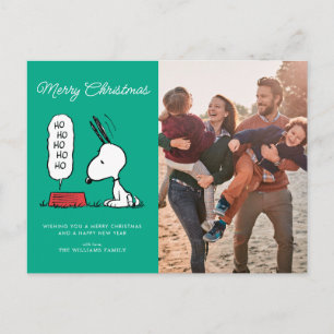 Cartes Pour Fêtes Annuelles cacahuètes   Snoopy Ho Ho Ho Plat alimentaire