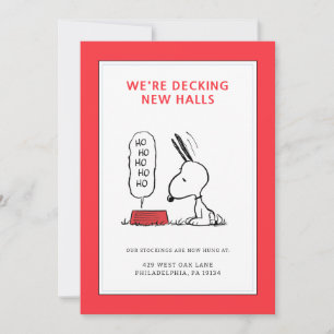 Cartes Pour Fêtes Annuelles cacahuètes Snoopy Ho Ho Ho Plat alimentaire