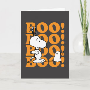 Cartes Pour Fêtes Annuelles cacahuètes   Snoopy & the Boos
