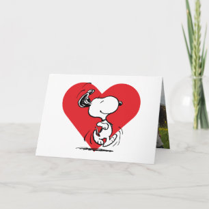 Cartes Pour Fêtes Annuelles cacahuètes   Snoopy Valentine's Day Walk