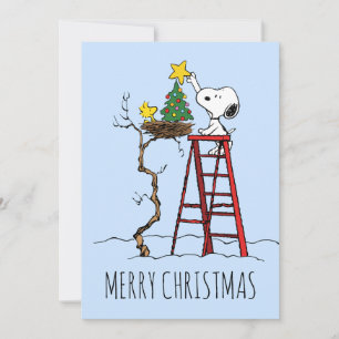 Cartes Pour Fêtes Annuelles cacahuètes   Snoopy & Woodstock   Ajouter vos phot