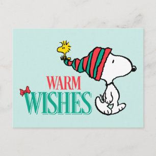 Cartes Pour Fêtes Annuelles cacahuètes   Snoopy & Woodstock Chaleurs