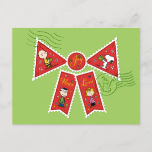 Cartes Pour Fêtes Annuelles cacahuètes   Timbres de poterie de Noël
