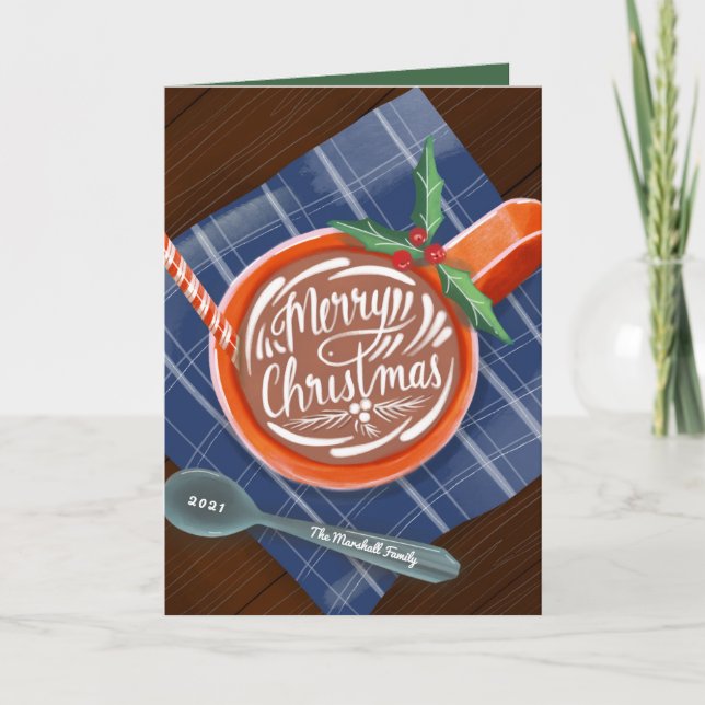 Cartes Pour Fêtes Annuelles Cacao classique Joyeux Noël Mug non photo (Devant)