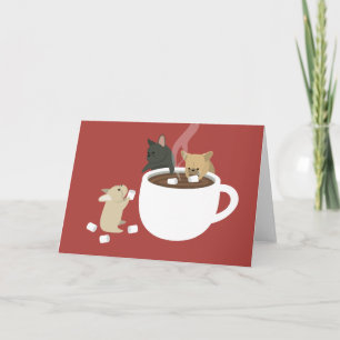 Cartes Pour Fêtes Annuelles Cacao de Frenchie