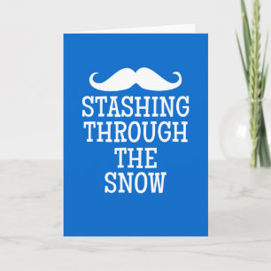 Cartes Pour Fêtes Annuelles Cacher par la neige…