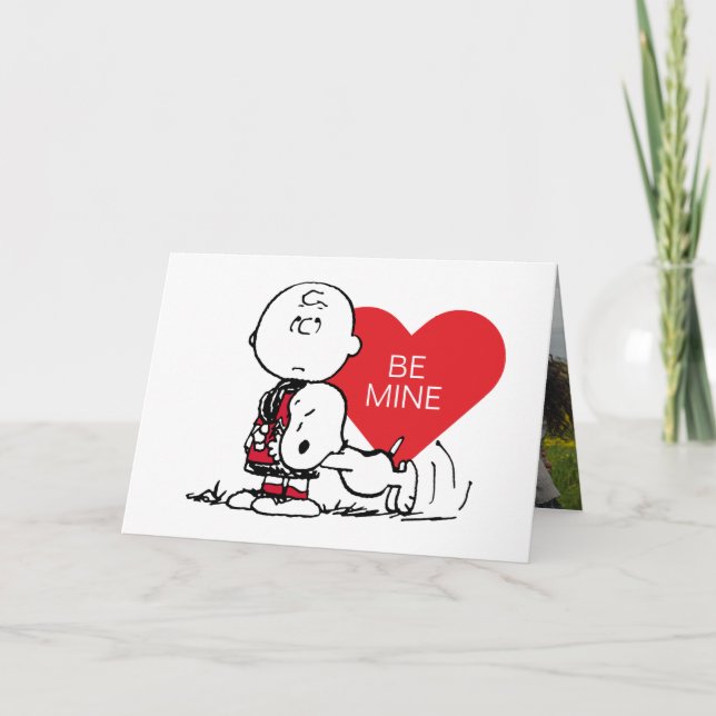 Cartes Pour Fêtes Annuelles Cachou | Snoopy & Charlie Brown Saint-Valentin (Devant)