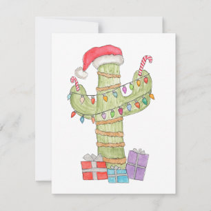 Cartes Pour Fêtes Annuelles Cactus de Noël