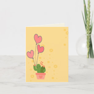 Cartes Pour Fêtes Annuelles Cactus mignon
