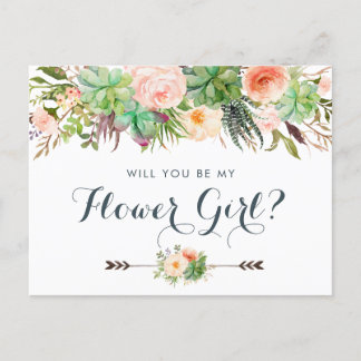 Cartes Pour Fêtes Annuelles Cactus Succulents Flore Verdure Vous Serez Mon