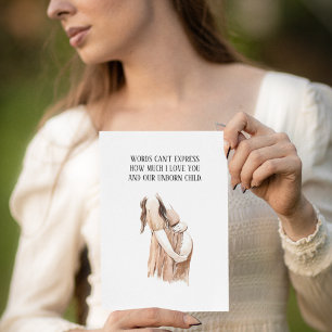 Cartes Pour Fêtes Annuelles Cadeau de grossesse romantique adorable pour femme