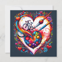 Cadeau de la Saint-Valentin Amour Cycliste