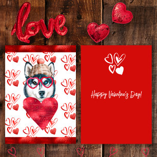 Cartes Pour Fêtes Annuelles Cadeau de la Saint-Valentin pour amateur de chien