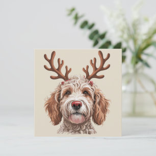 Cartes Pour Fêtes Annuelles Cadeau de maman de chien amateur de Noël Goldendoo