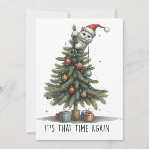 Cartes Pour Fêtes Annuelles Cadeau de Noël C'est Encore l'Heure
