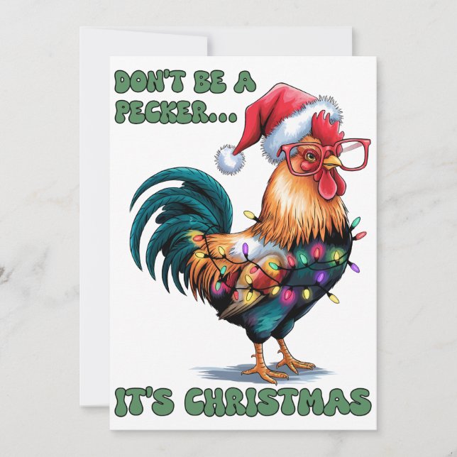 Cartes Pour Fêtes Annuelles Cadeau de Noël C'est un Noël (Devant)