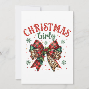 Cartes Pour Fêtes Annuelles Cadeau de Noël Fille de Noël