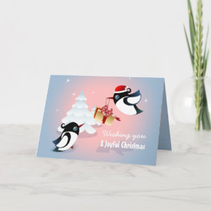 Cartes Pour Fêtes Annuelles Cadeau de Noël mignon d'oiseaux
