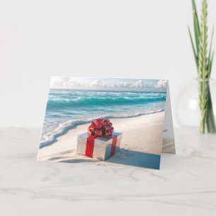 Cartes Pour Fêtes Annuelles Cadeau de Noël Ocean Seashore