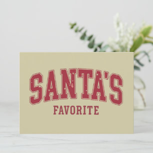 Cartes Pour Fêtes Annuelles Cadeau de Noël préféré du Père Noël Drôle et Festi