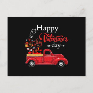 Cartes Pour Fêtes Annuelles Cadeau de sapeur-pompier   Joyeuse Saint-Valentin 