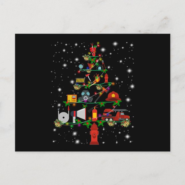 Cartes Pour Fêtes Annuelles Cadeau de sapeur-pompier | Joyeux Noël Sapeur-Pomp (Devant)