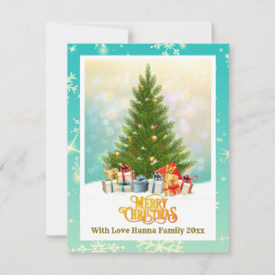 Cartes Pour Fêtes Annuelles Cadeau de vacances élégant pour la famille I Sapin
