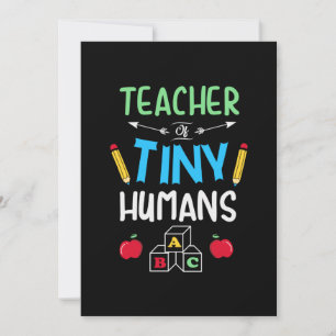 Cartes Pour Fêtes Annuelles Cadeau Enseignant Petits Humains Enseignant