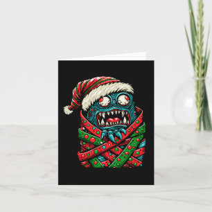 Cartes Pour Fêtes Annuelles Cadeau Enveloppé Monstre de Noël