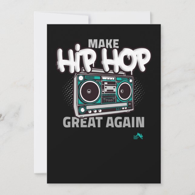 Cartes Pour Fêtes Annuelles Cadeau Hip hop| Rendre le Hip hop plus grand (Devant)