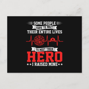 Cartes Pour Fêtes Annuelles Cadeau pompier   Certaines personnes attendent le 