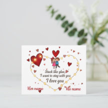 Cadeau romantique personnalisé 'Pensée pour toi'