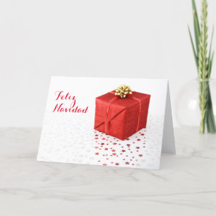 Cartes Pour Fêtes Annuelles Cadeau Rouge Personnalisé 2017 Feliz Navidad Salut