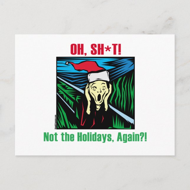 Cartes Pour Fêtes Annuelles Cadeaux anti-vacances (Devant)