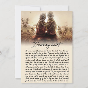 Cartes Pour Fêtes Annuelles Cadeaux de couple  Pour Mon Âme, Je Traverse Mon C