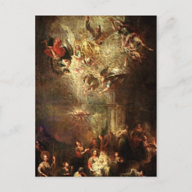 Cartes Pour Fêtes Annuelles Cadeaux de crèches pour Noël (Devant)