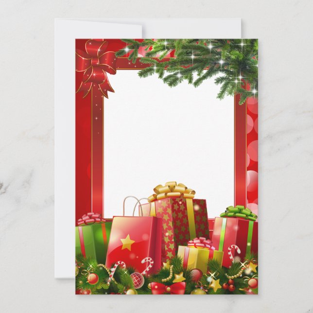 Cartes Pour Fêtes Annuelles cadeaux de Noël (Devant)