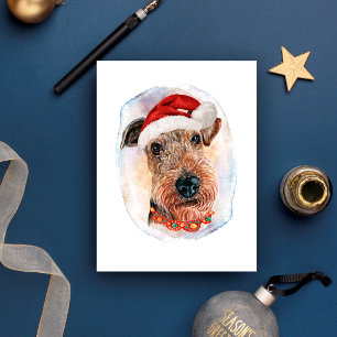 Cartes Pour Fêtes Annuelles Cadeaux de Noël Airedale Terrier pour les amateurs